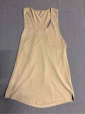 YoungLA Beige Mesh Racerback Tank